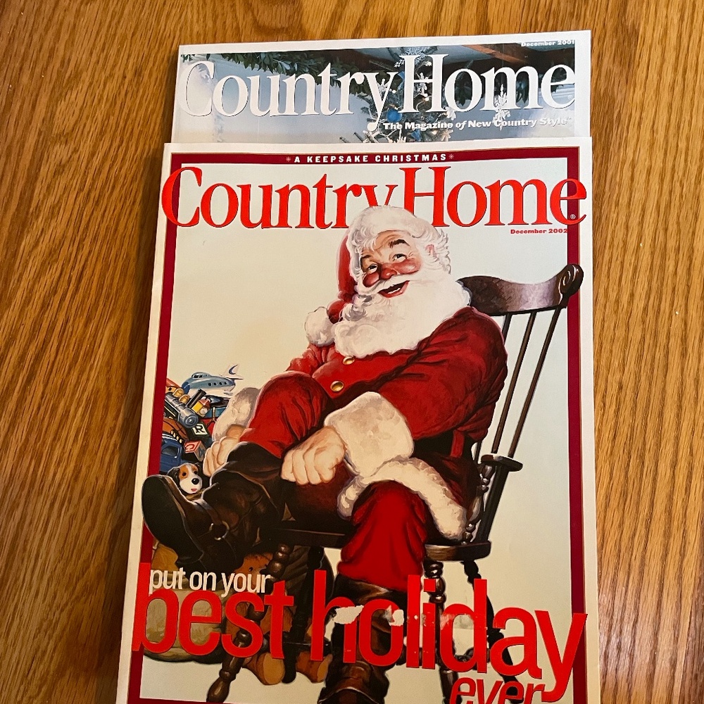 Country Home holiday/December 2001,2002 magazines